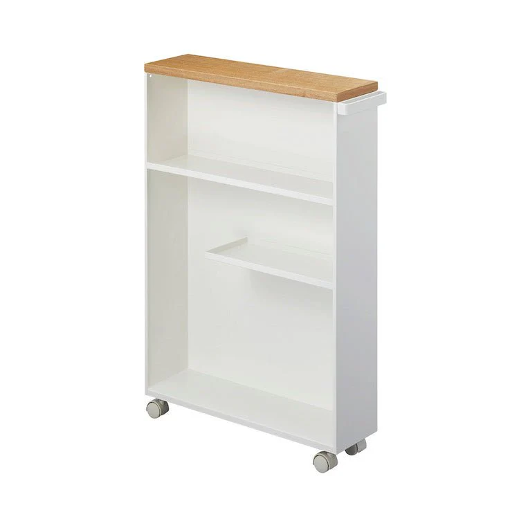 Oppbevaringshylle med hjul hvit - Image 11