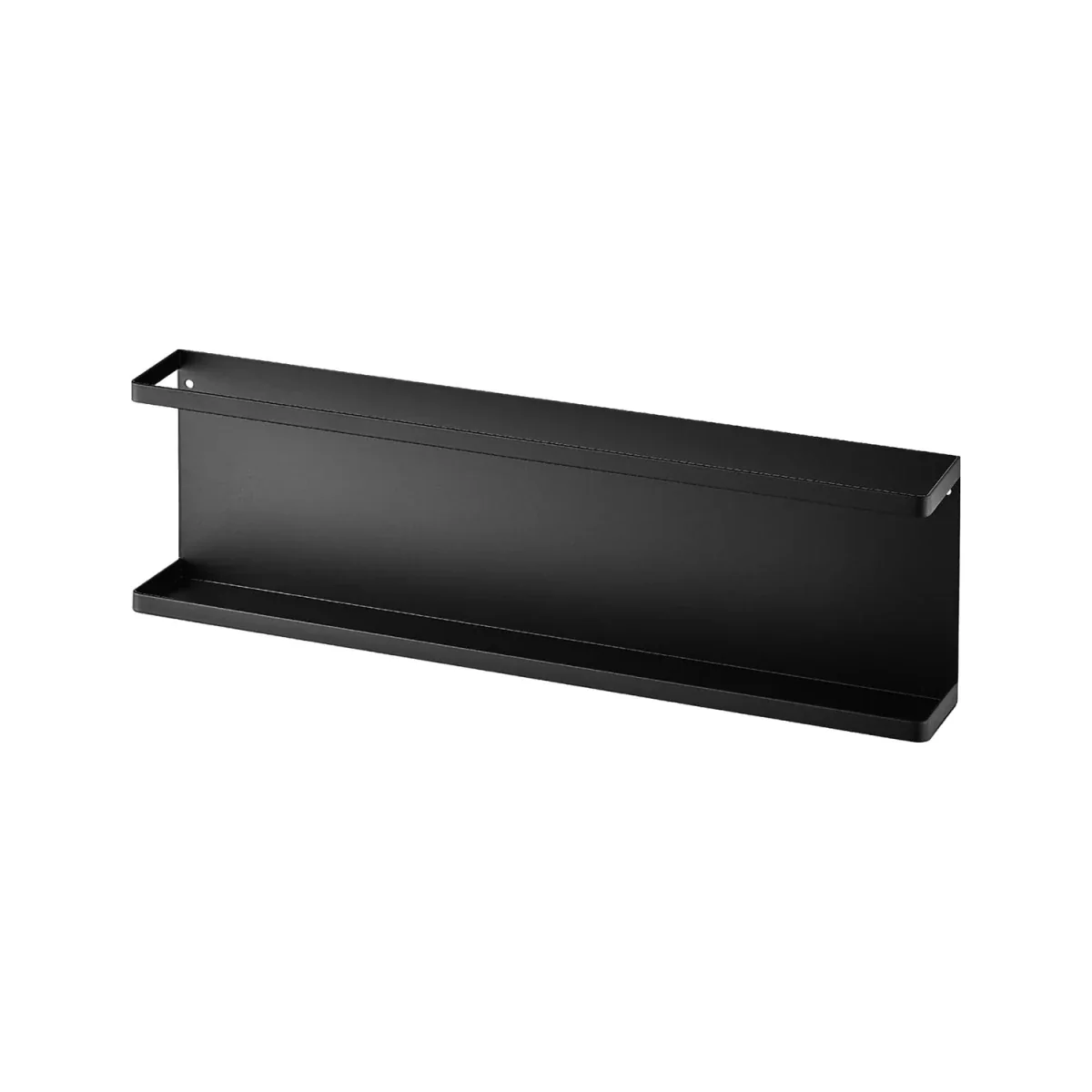 Oppbevaringshylle til vegg med kroker sort - Image 7