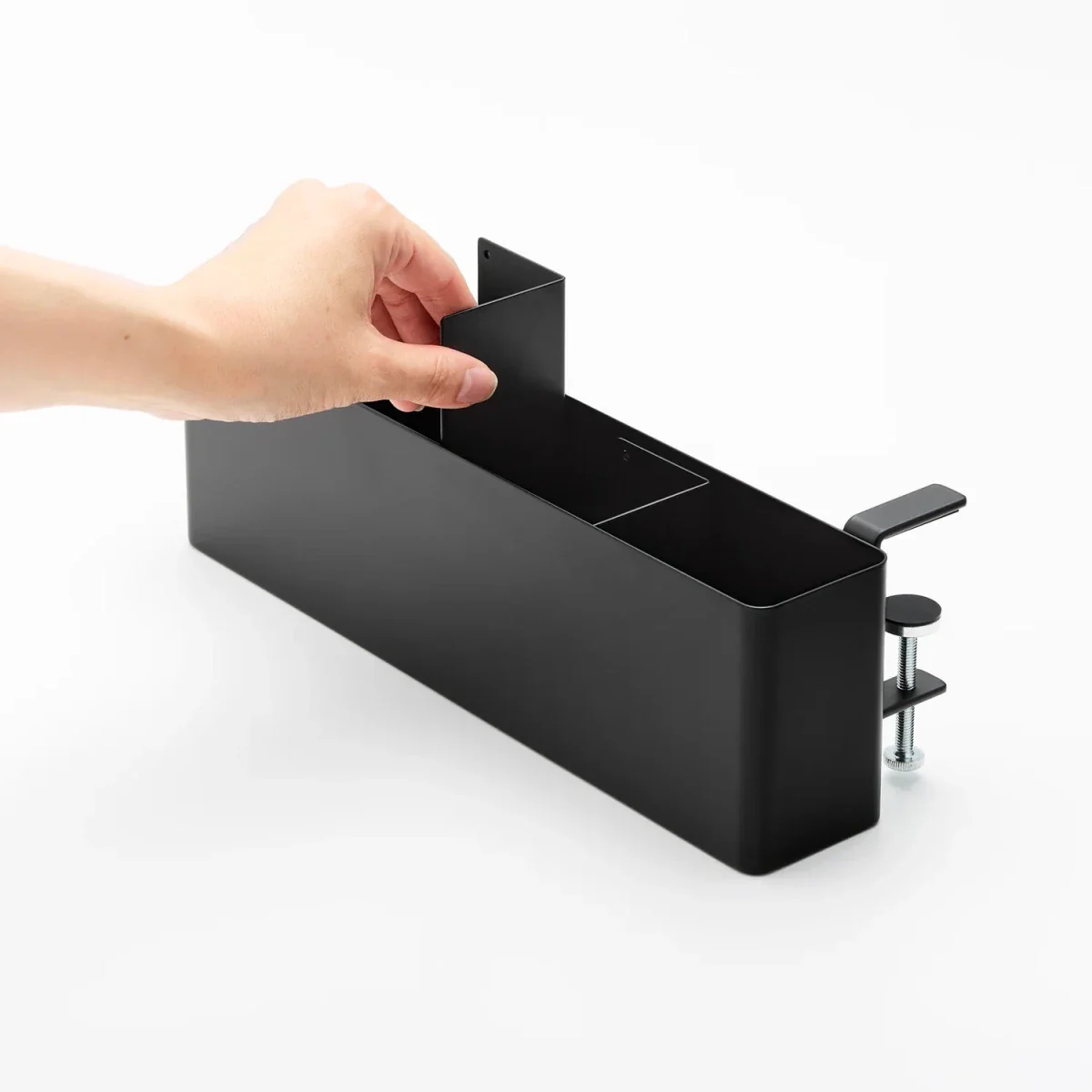 Smart oppbevaringsboks til bord, sort 30 x 10 cm - Image 9