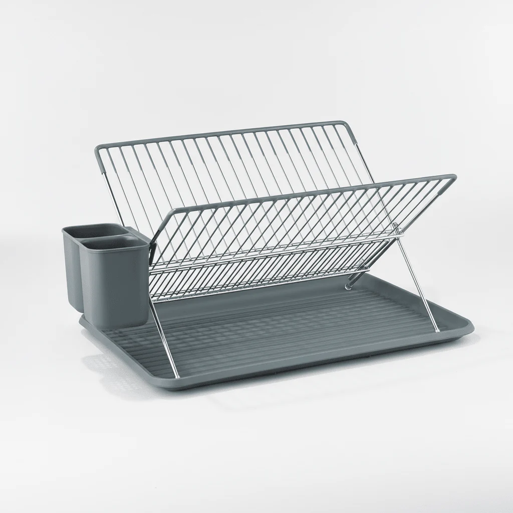 Oppvaskstativ grå 43 x 32 x 24 cm - Image 5