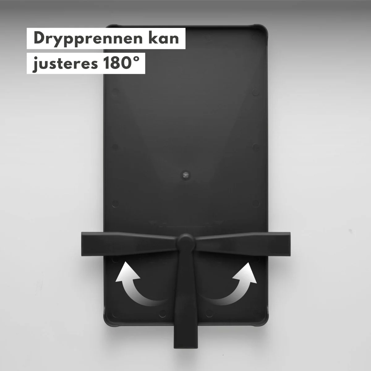 Oppvaskstativ med drypprenne sort - Image 6