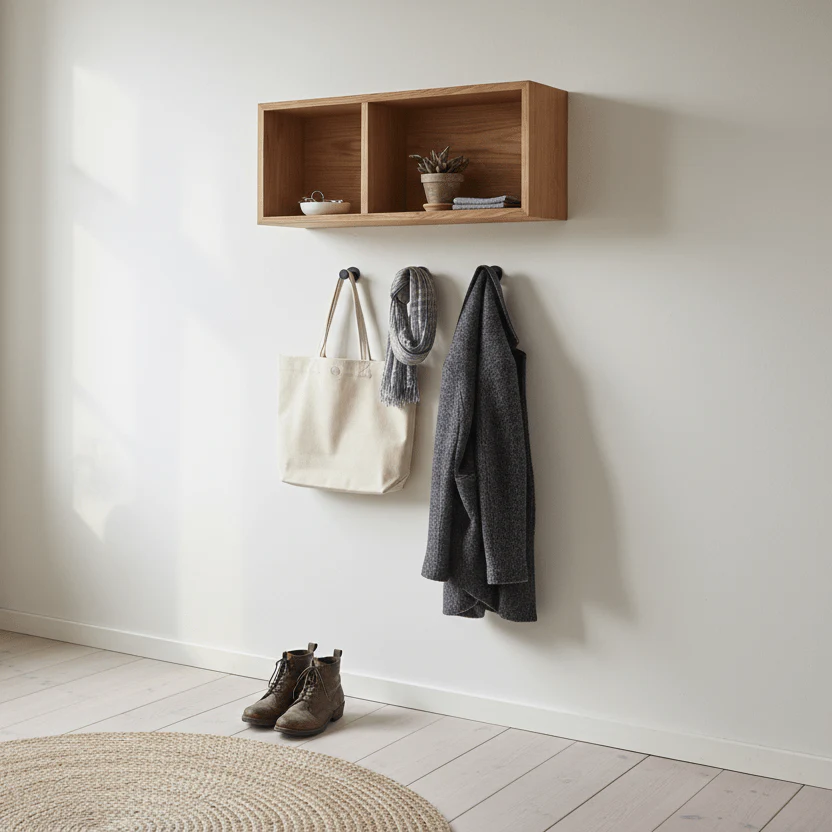 Oshawa vegghylle eikefiner natur 71 x 20 x 30 cm - Image 5