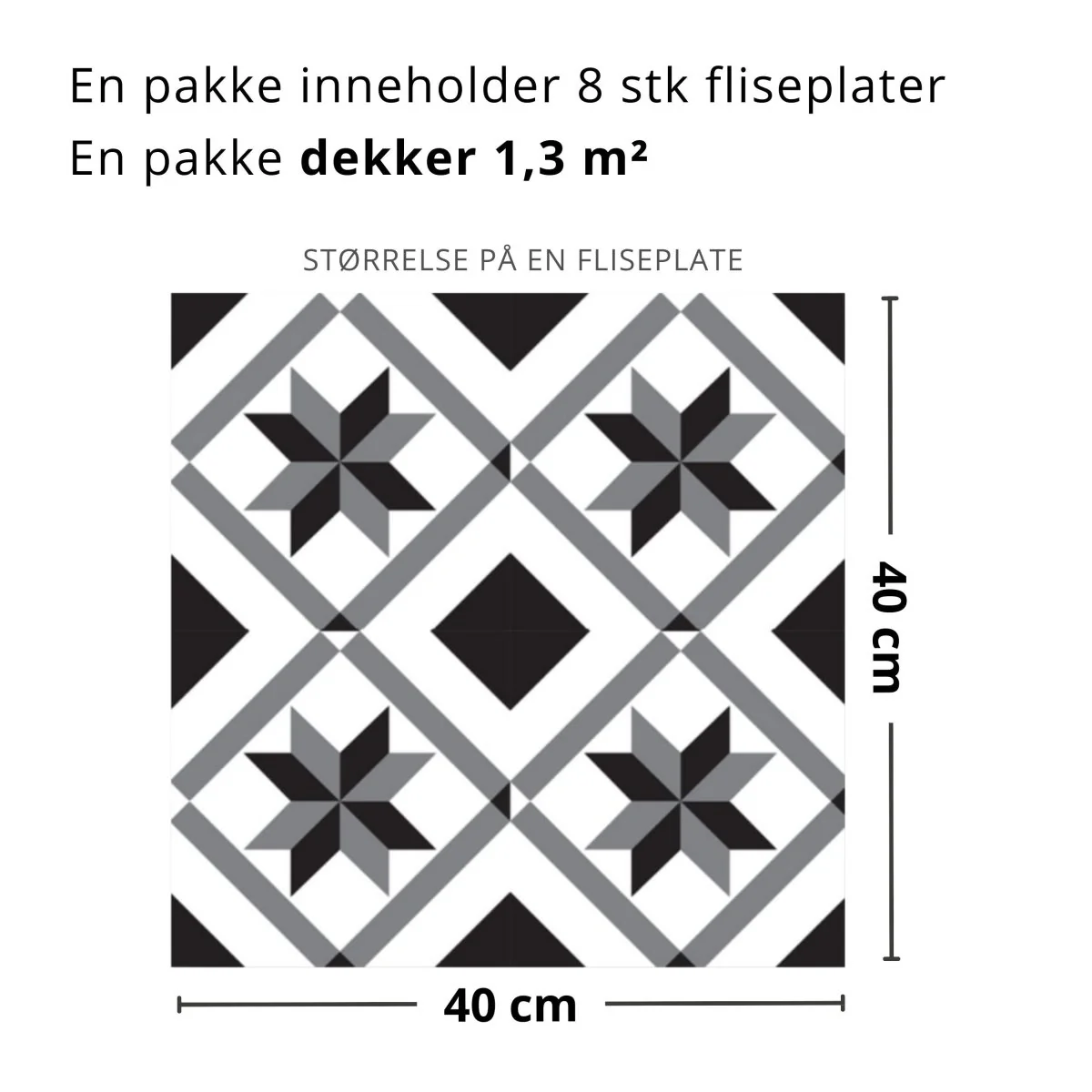 8-pk Oslo selvklebende fliser - Image 5
