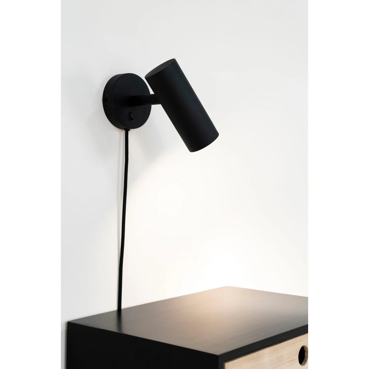 Paris vegglampe sort