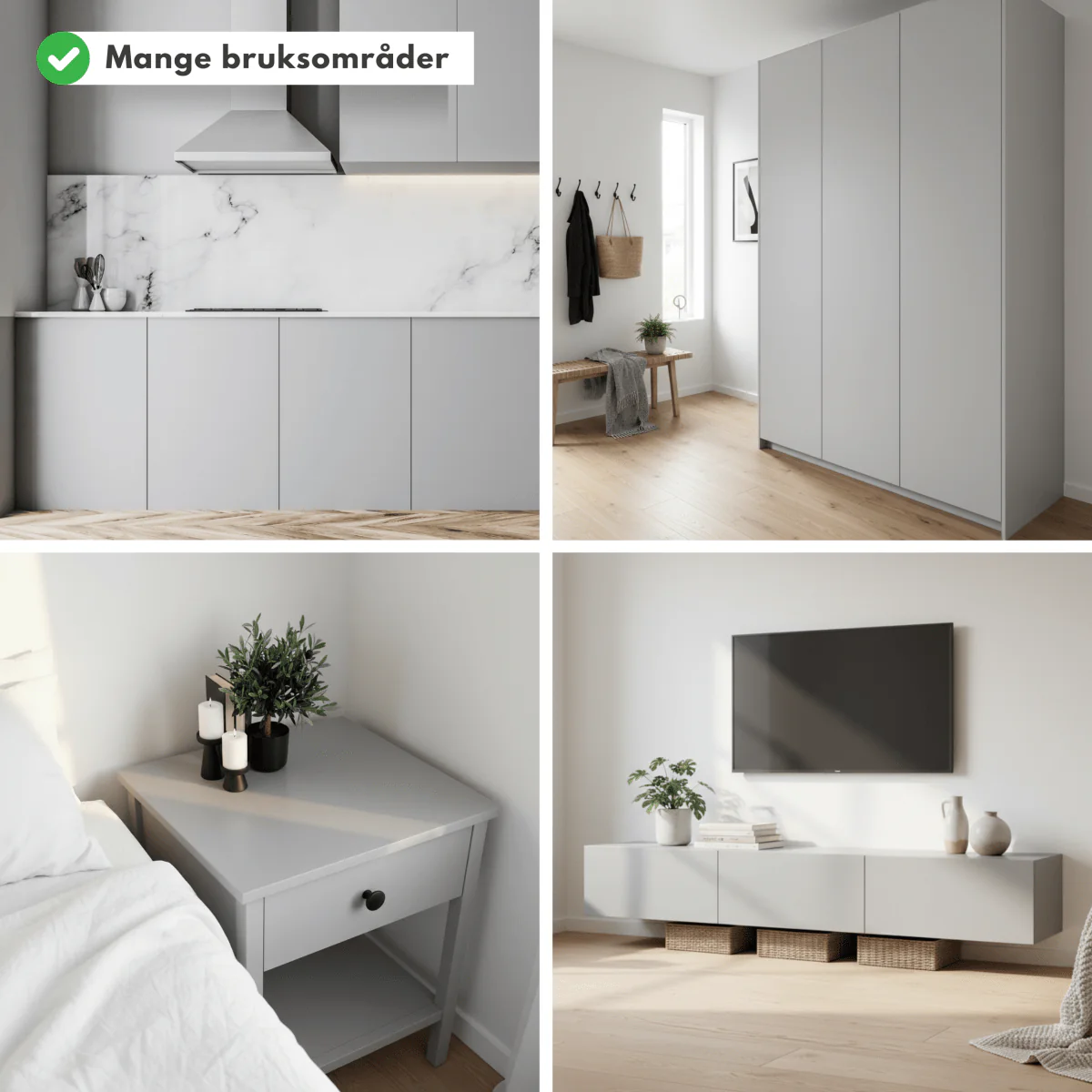 Premium Cloudy grey kontaktplast - Image 3