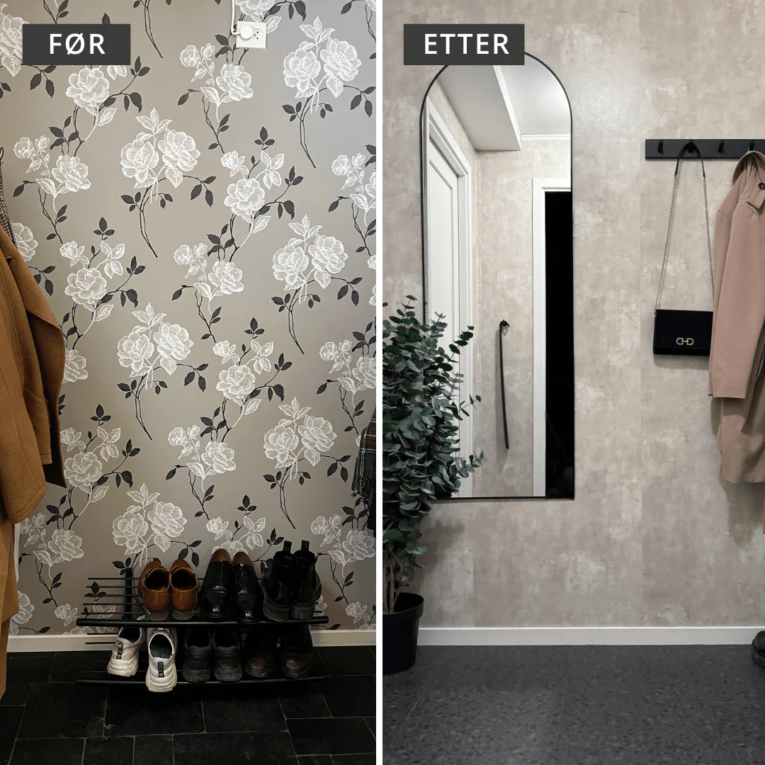 Premium Limewash beige kontaktplast - Image 2