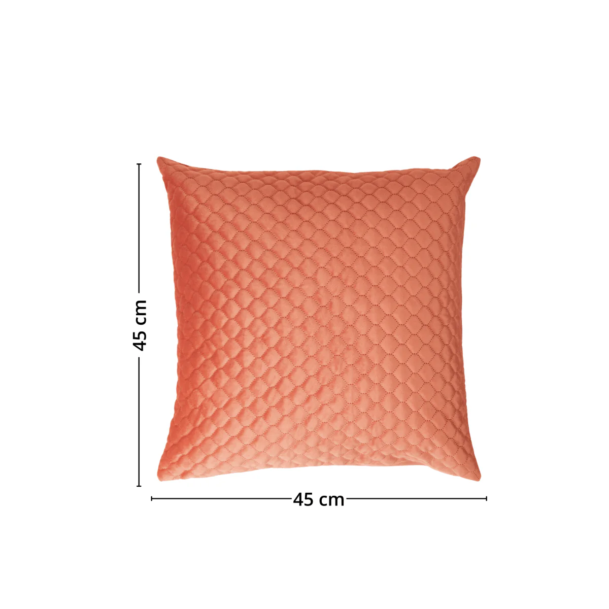 Putetrekk bikube velur rosa 45 x 45 cm - Image 3