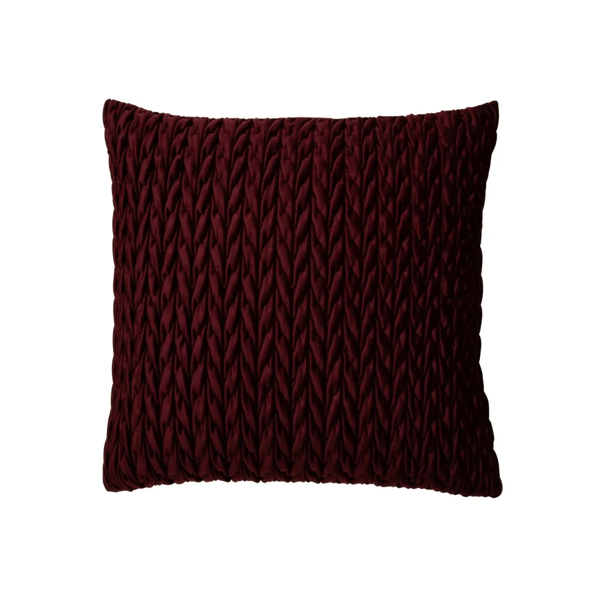 Putetrekk flettet aubergine 45 x 45 cm - Image 5
