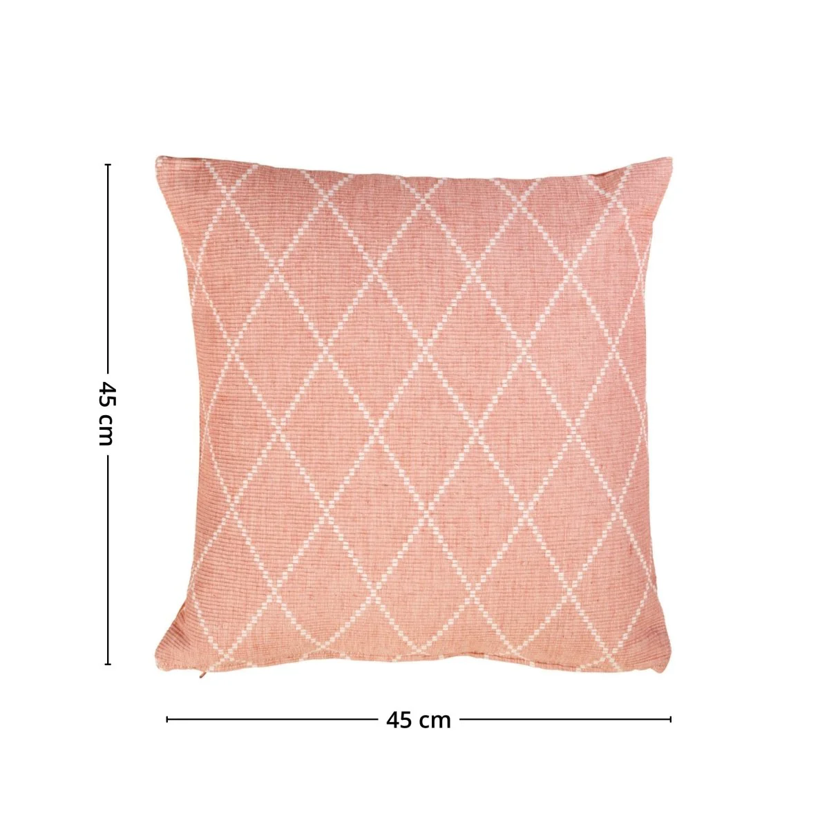 Putetrekk jaquard bomull rosa 45 x 45 cm - Image 5