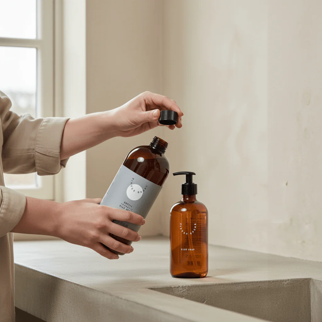 Refill oppvasksåpe Grapefruit Ginger Sage 1000ml - Image 5
