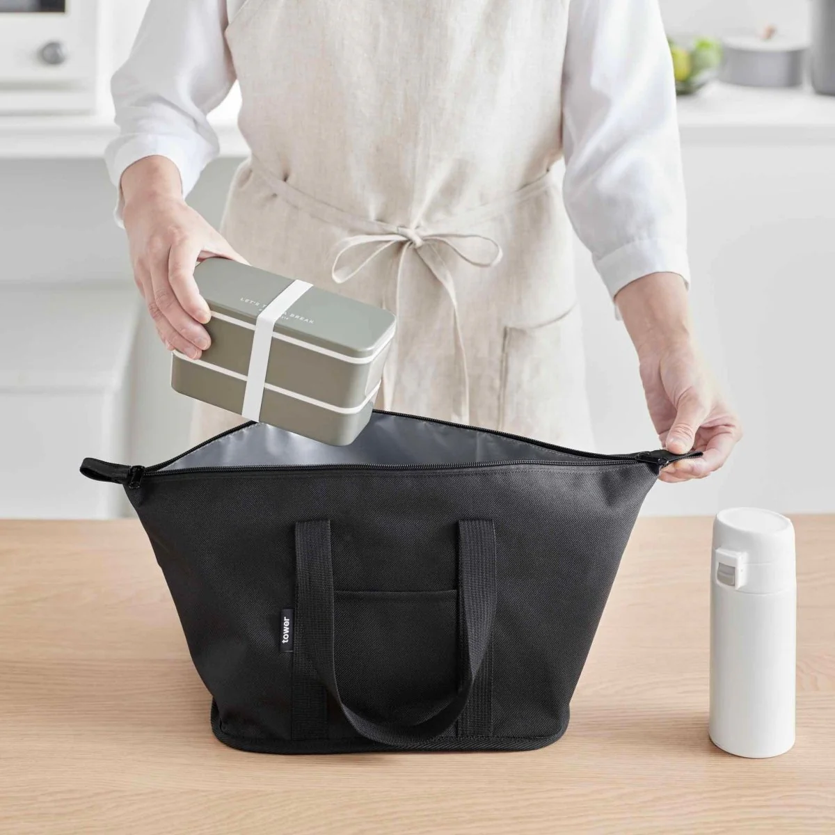 Kjølebag sort 51 x 18 cm - Image 4