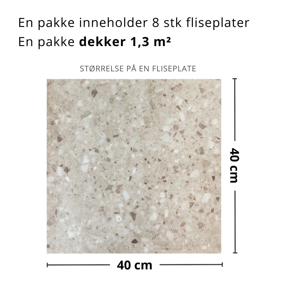 8-pk Sahara beige selvklebende fliser - Image 3