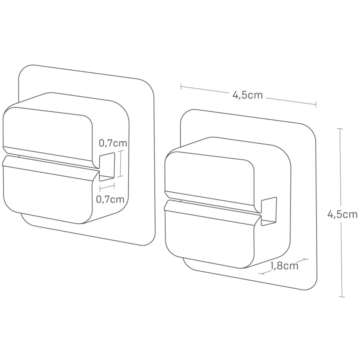 2-pk Selvklebende holdere - Image 6