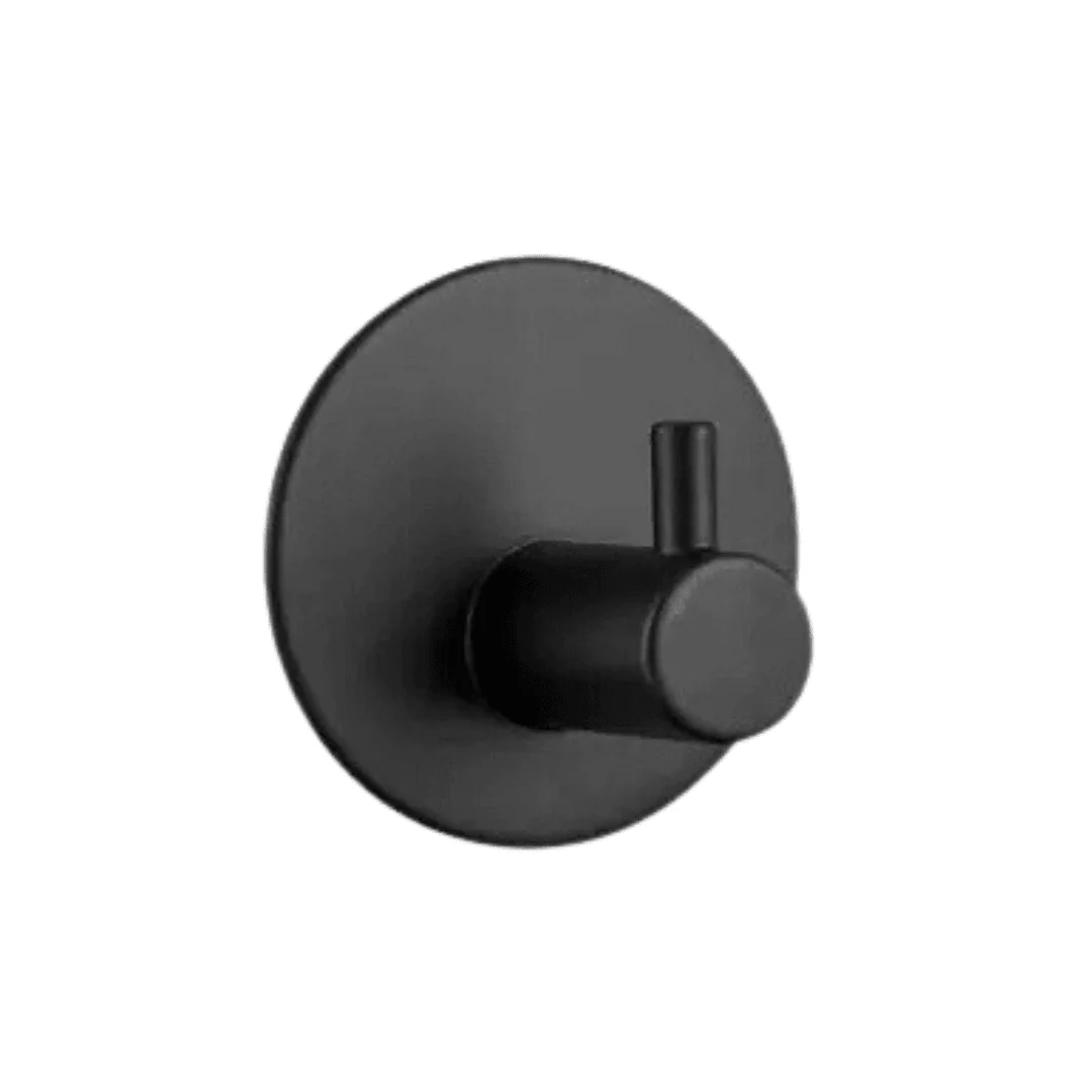 4-pk Selvklebende knagg, sort matt - Image 4
