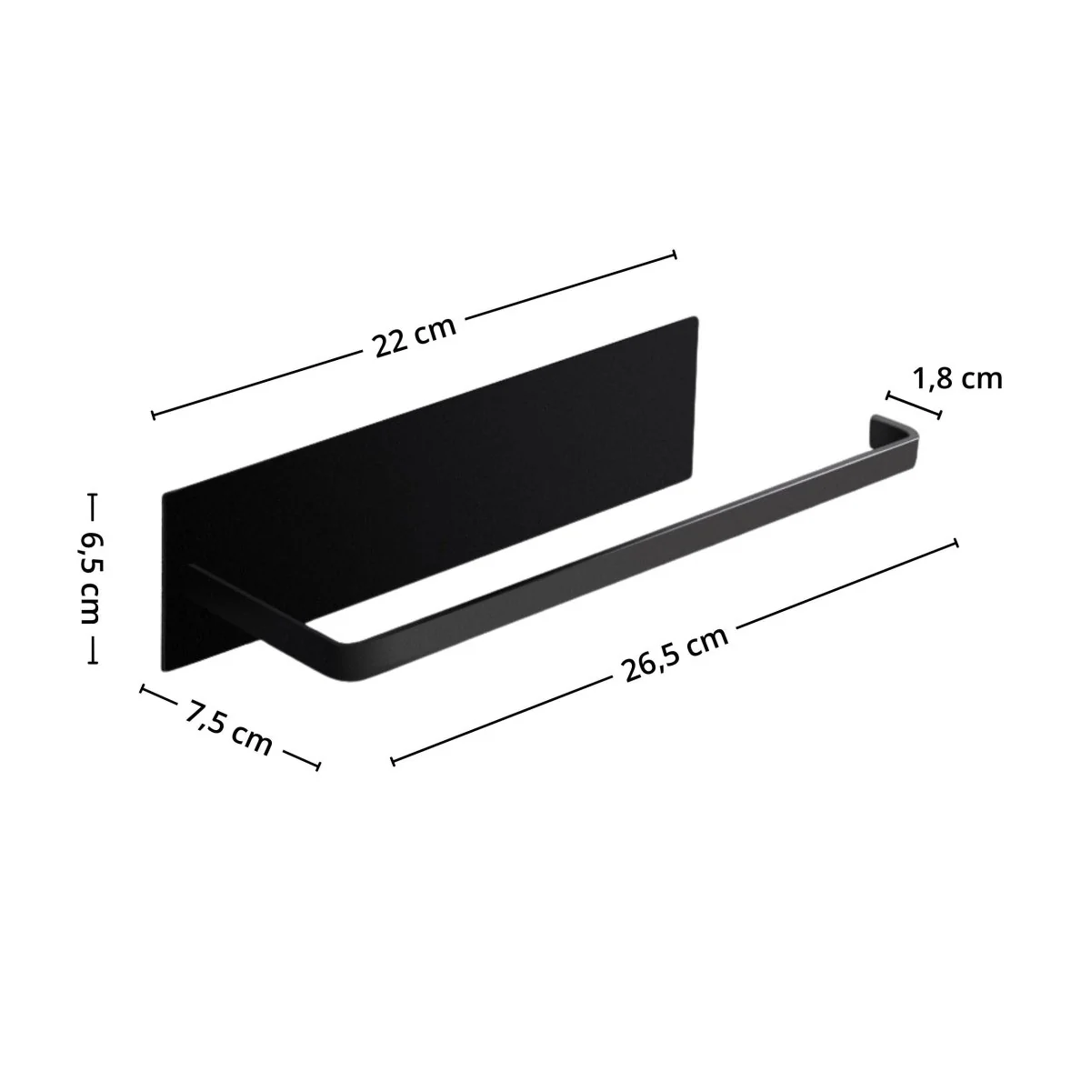 Selvklebende tørkerullholder til vegg - Image 5