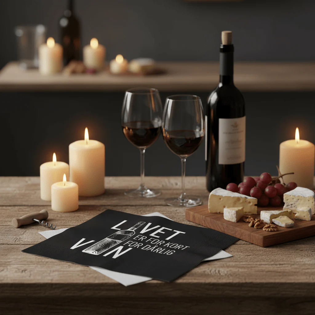20-pk Serviett "Livet er for kort for dårlig vin" - Image 4