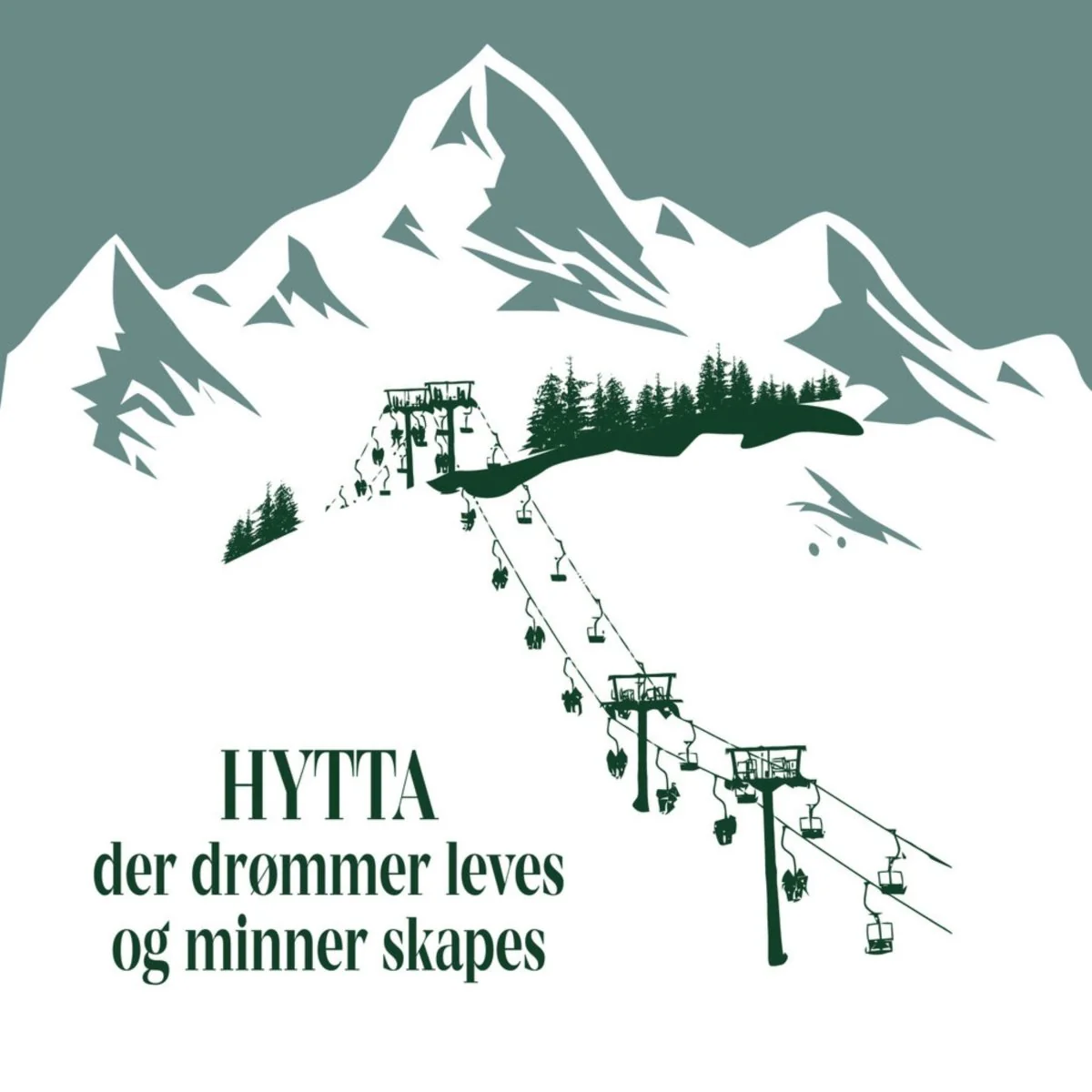 20-pk Servietter "Hytta" leves - Image 3