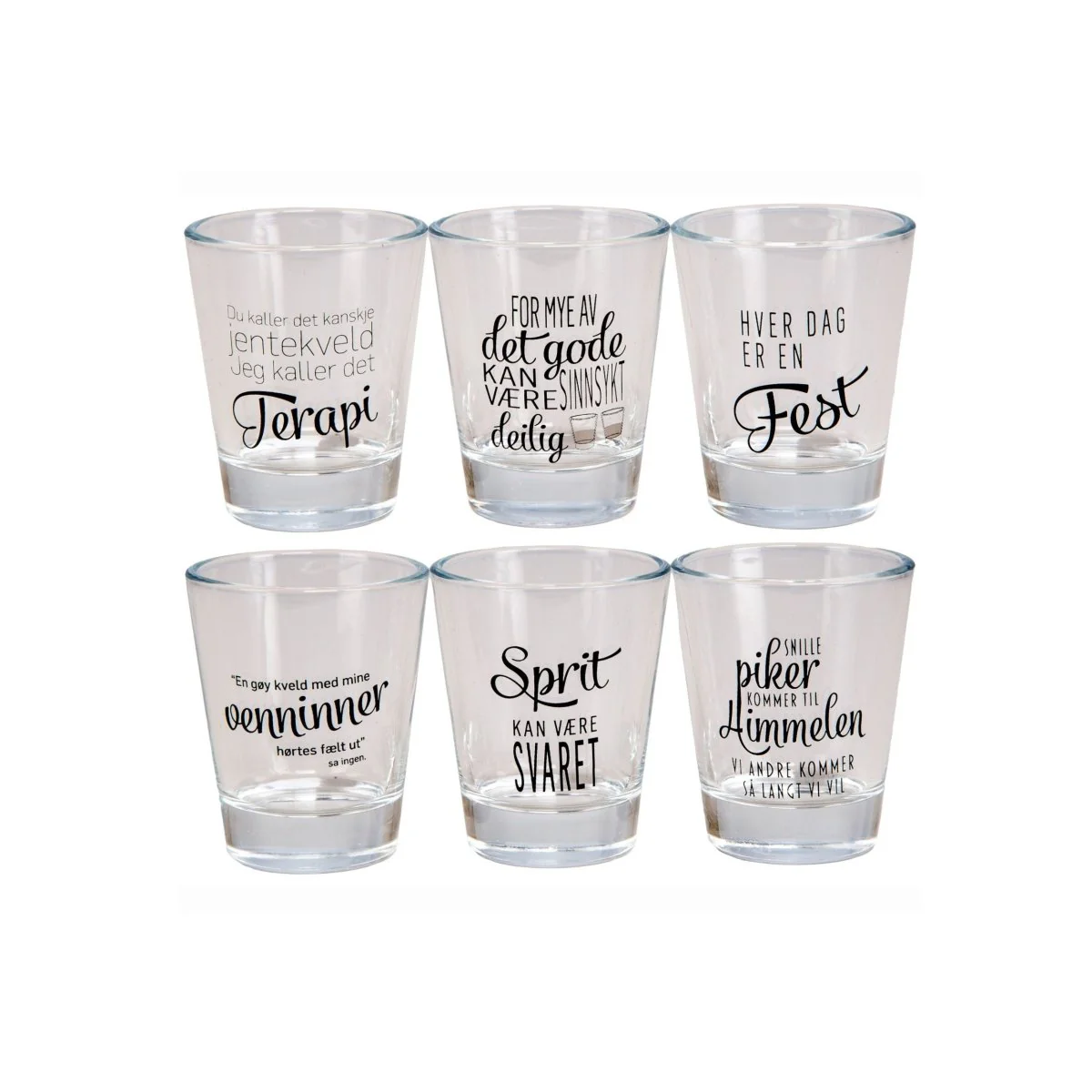 6-pk Shotglass jente tekster - Image 2