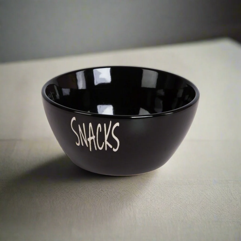 Skål keramikk sort snacks 13 x 6 cm - Image 4