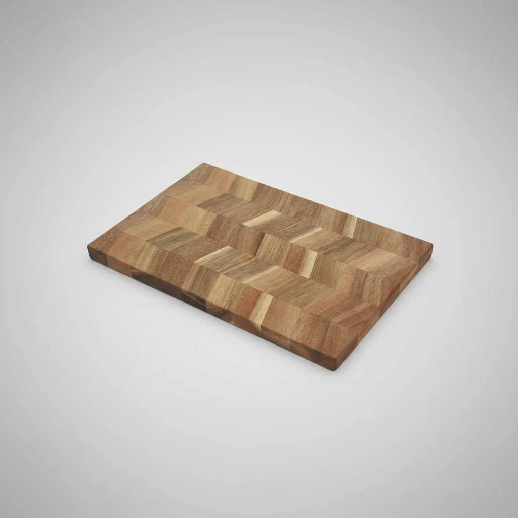 Skjærefjøl akasietre fiskebein 30 x 25 cm - Image 2