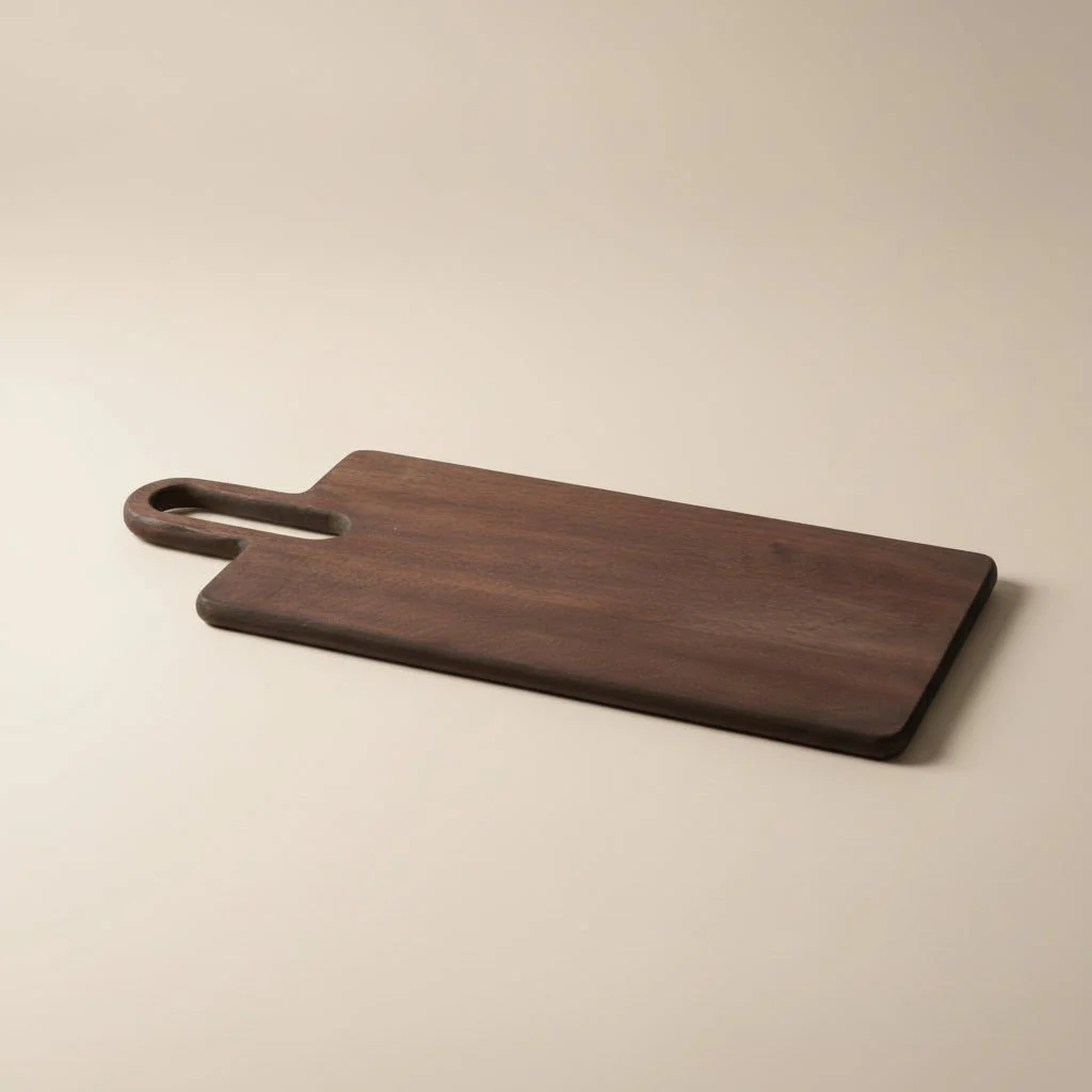 Skjærefjøl mørk brun mangotre 56 x 25 cm - Image 5