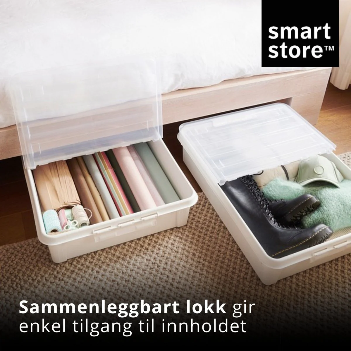 SmartStore™ Bedroller oppbevaringsboks med lokk 60 L - Image 3