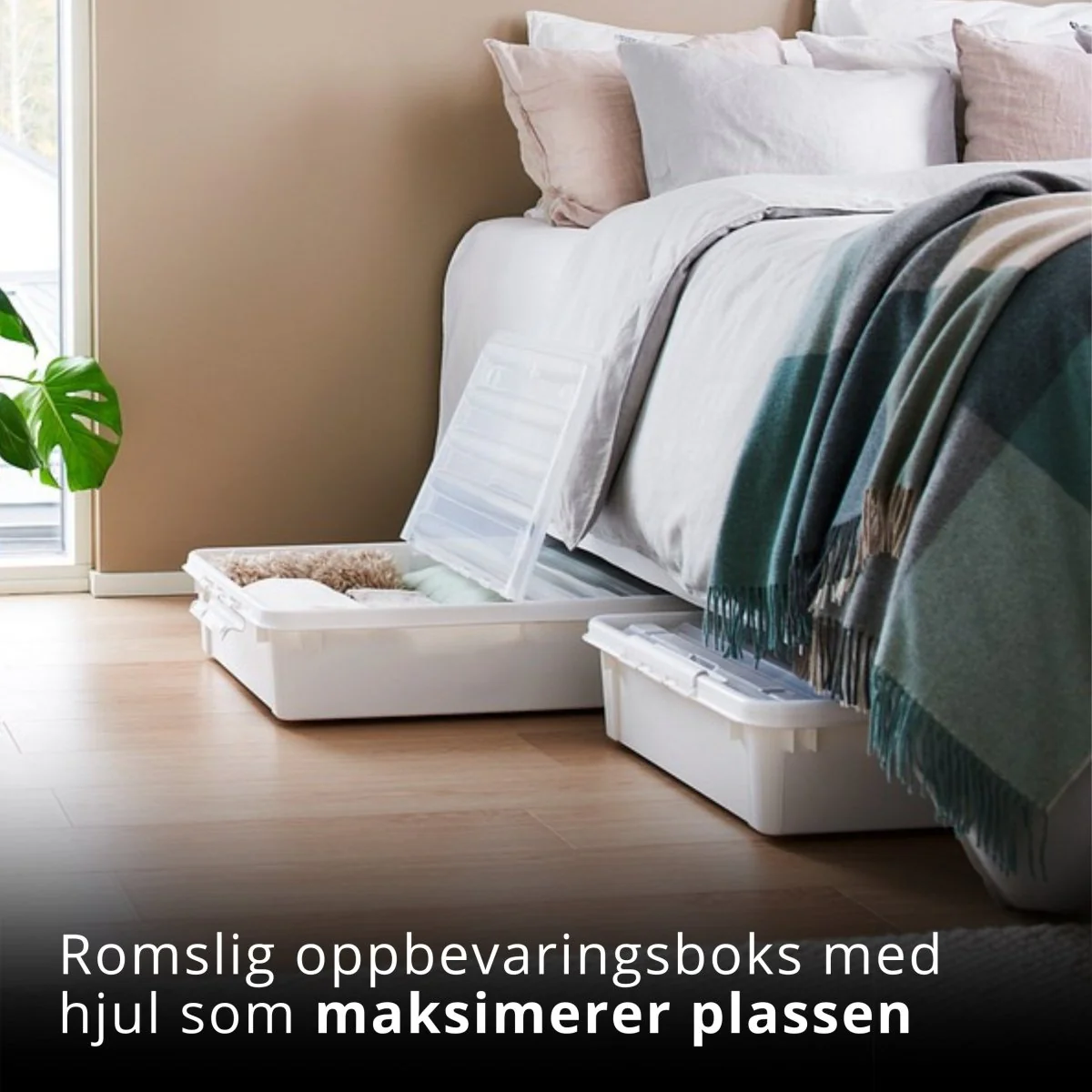 SmartStore™ Bedroller oppbevaringsboks med lokk 60 L - Image 4