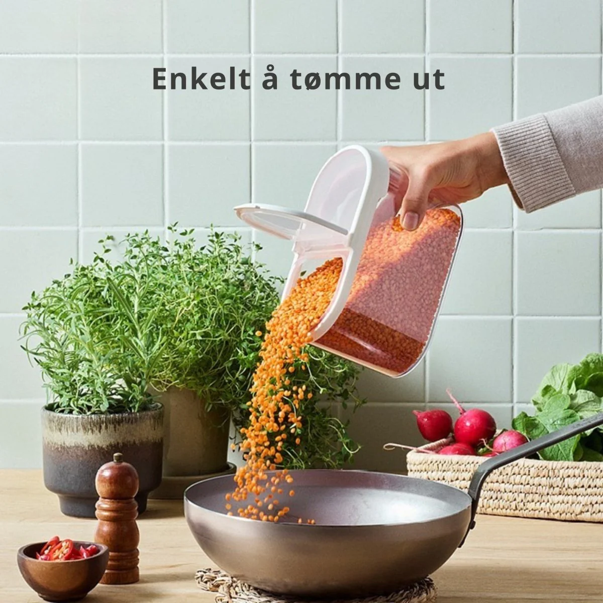 SmartStore Flip oppbevaringsboks med lokk 1,1 L - Image 3