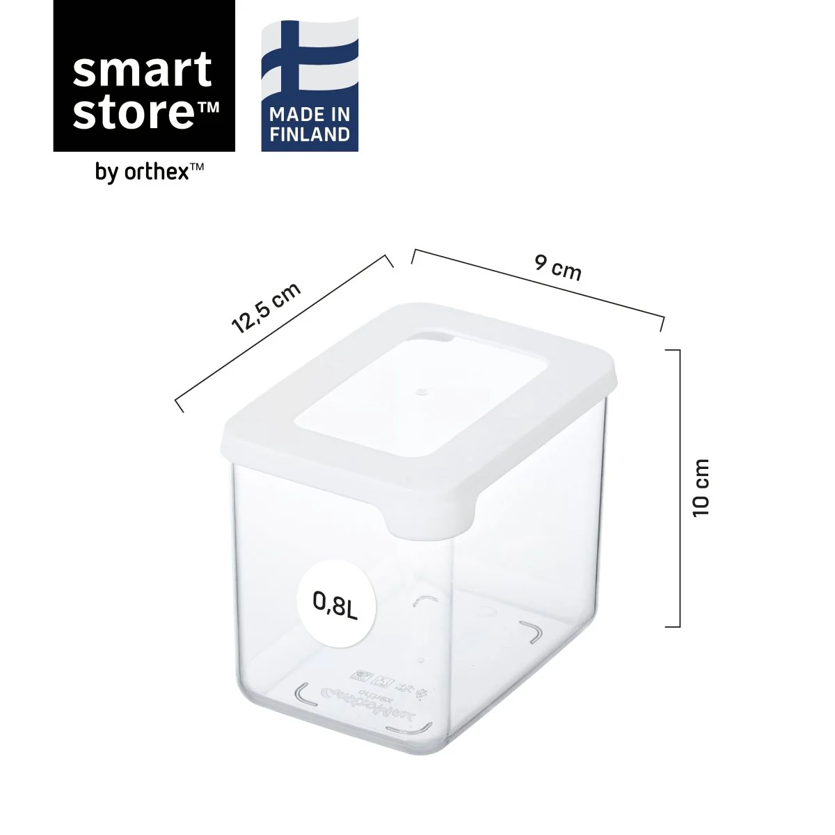 SmartStore™ Vision oppbevaringsboks med lokk 0,8 L - Image 3