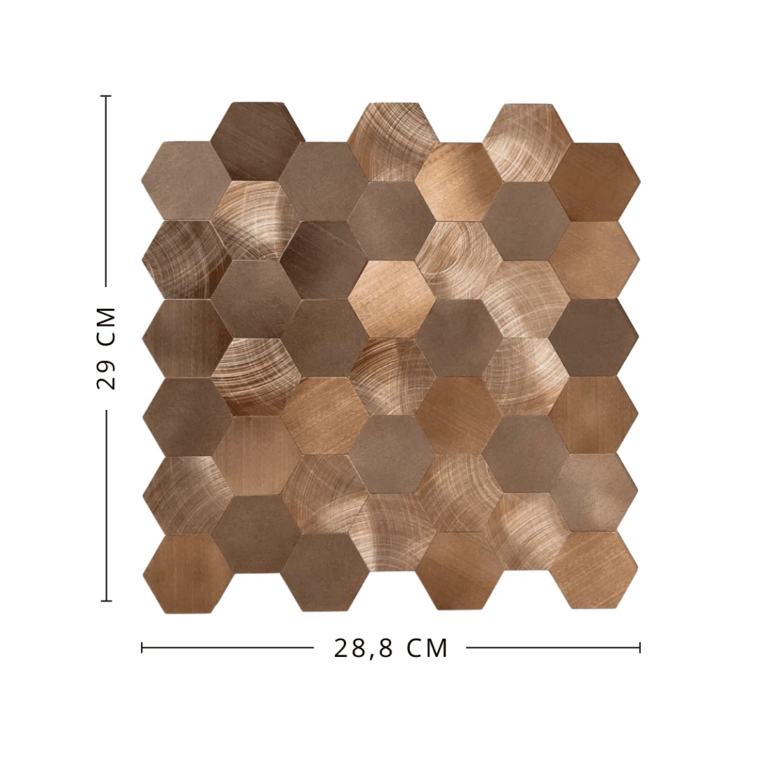 10-pk Sofie hexagon selvklebende veggfliser - Image 8