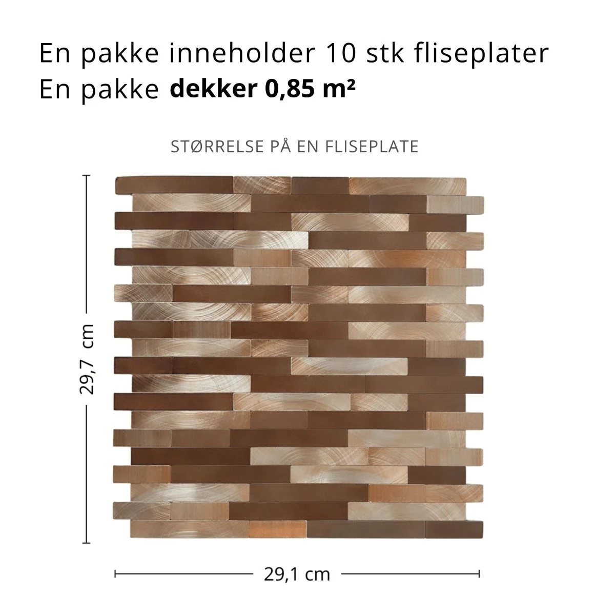 Sofie stav selvklebende veggfliser - Image 3