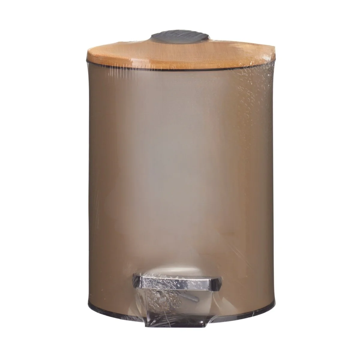 Søppelbøtte 3 liter metall/bambus brun - Image 5