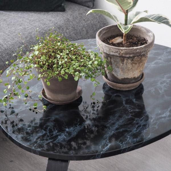 Marmor sort/blå kontaktplast - Image 4