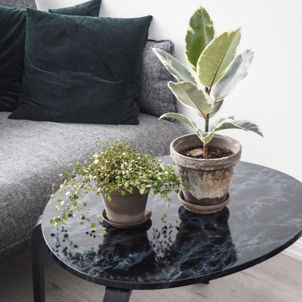 Marmor sort/blå kontaktplast - Image 6