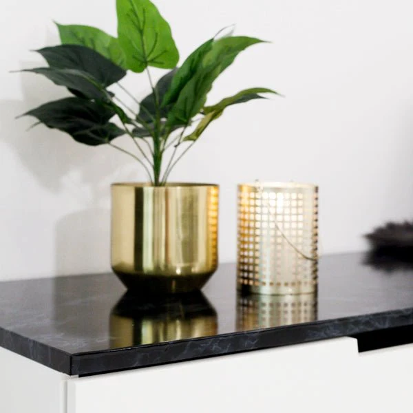 Marmor sort/blå kontaktplast - Image 7