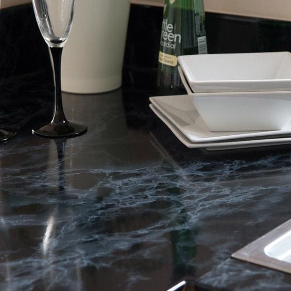 Marmor sort/blå kontaktplast - Image 9