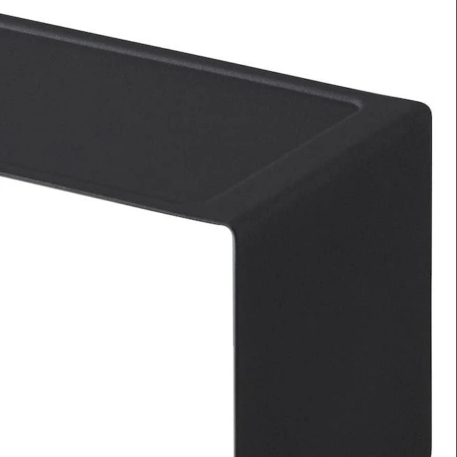Stabelbar hylle smal sort 30,5 x 14 cm - Image 5