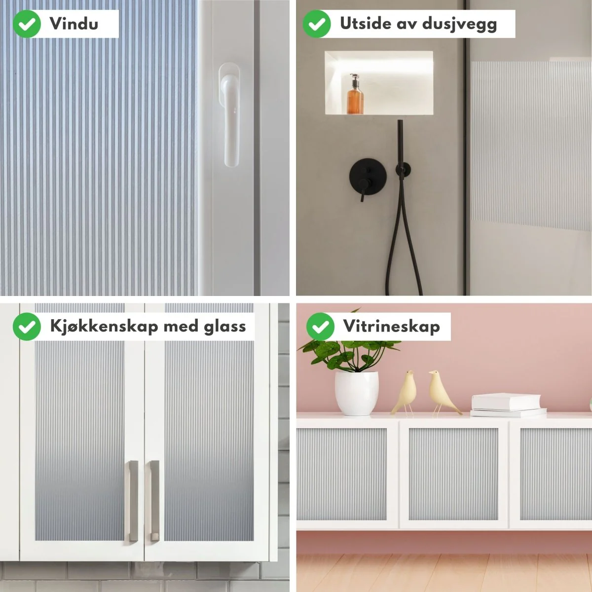 Static Fluted vindusfolie - Image 5