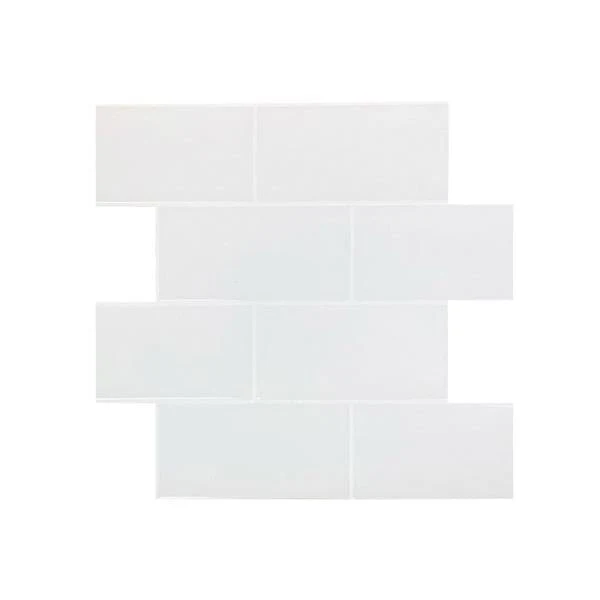 10-pk Subway hvit selvklebende fliser med hvite fuger - Image 4