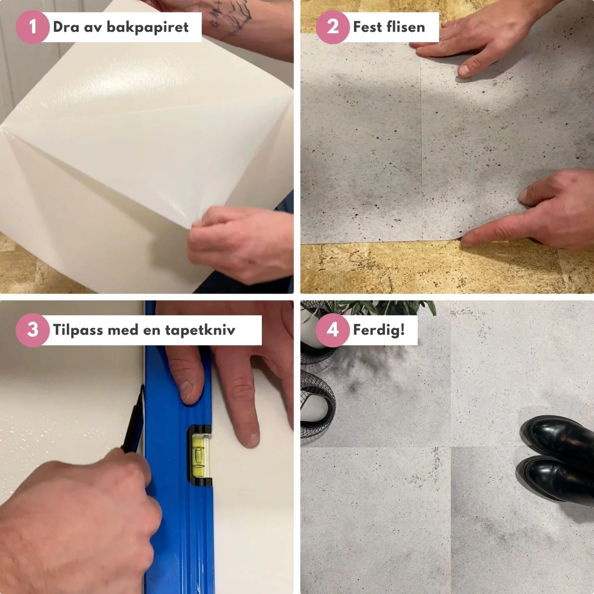8-pk Sydney selvklebende fliser - Image 3