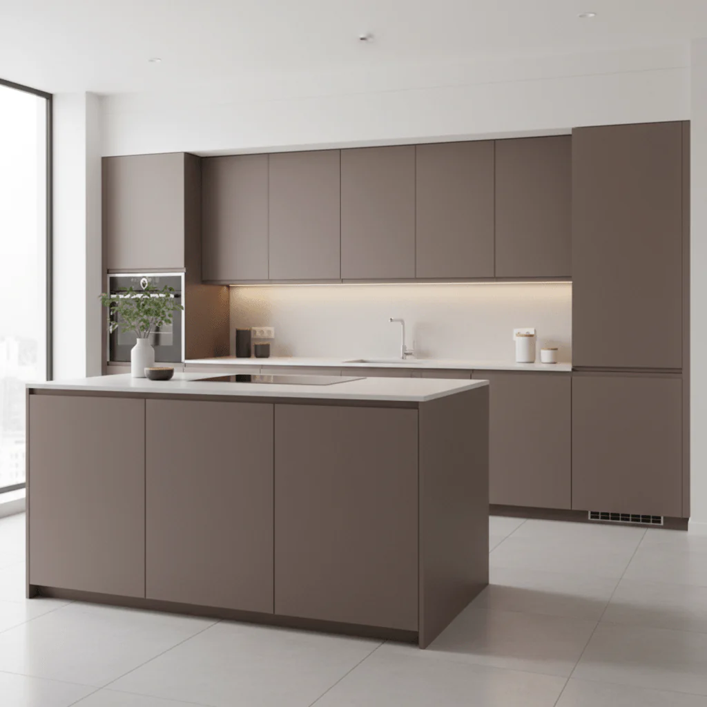 Uni matt Taupe kontaktplast