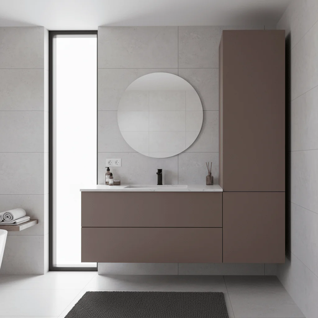 Uni matt Taupe kontaktplast - Image 3