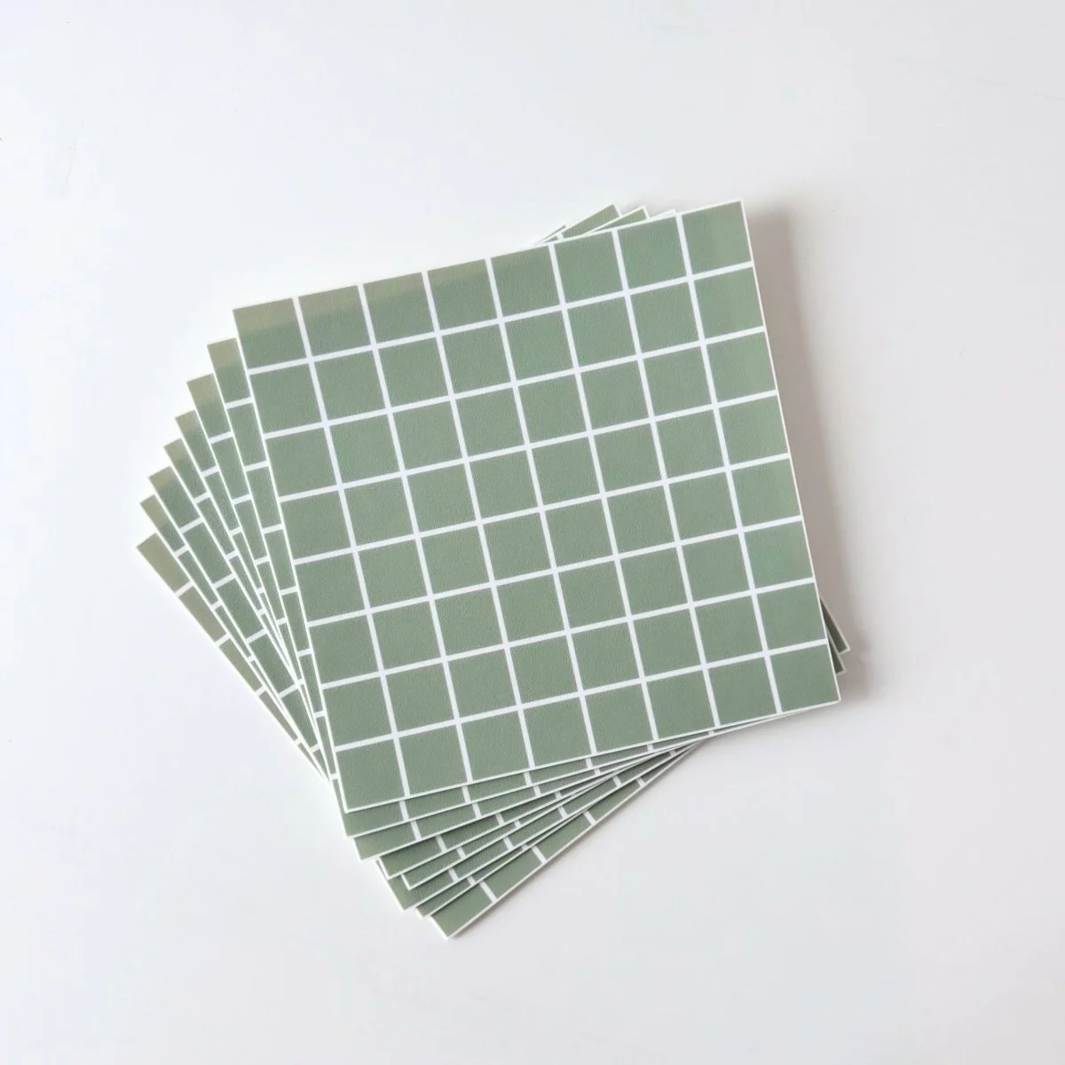 8-pk Teo sage selvklebende fliser - Image 3