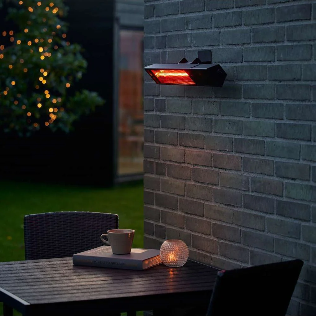 Terrassevarmer for vegg 1500 watt Svart - Image 3