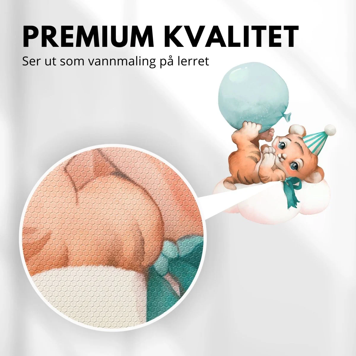 Tiger på sky klistremerke - Image 5
