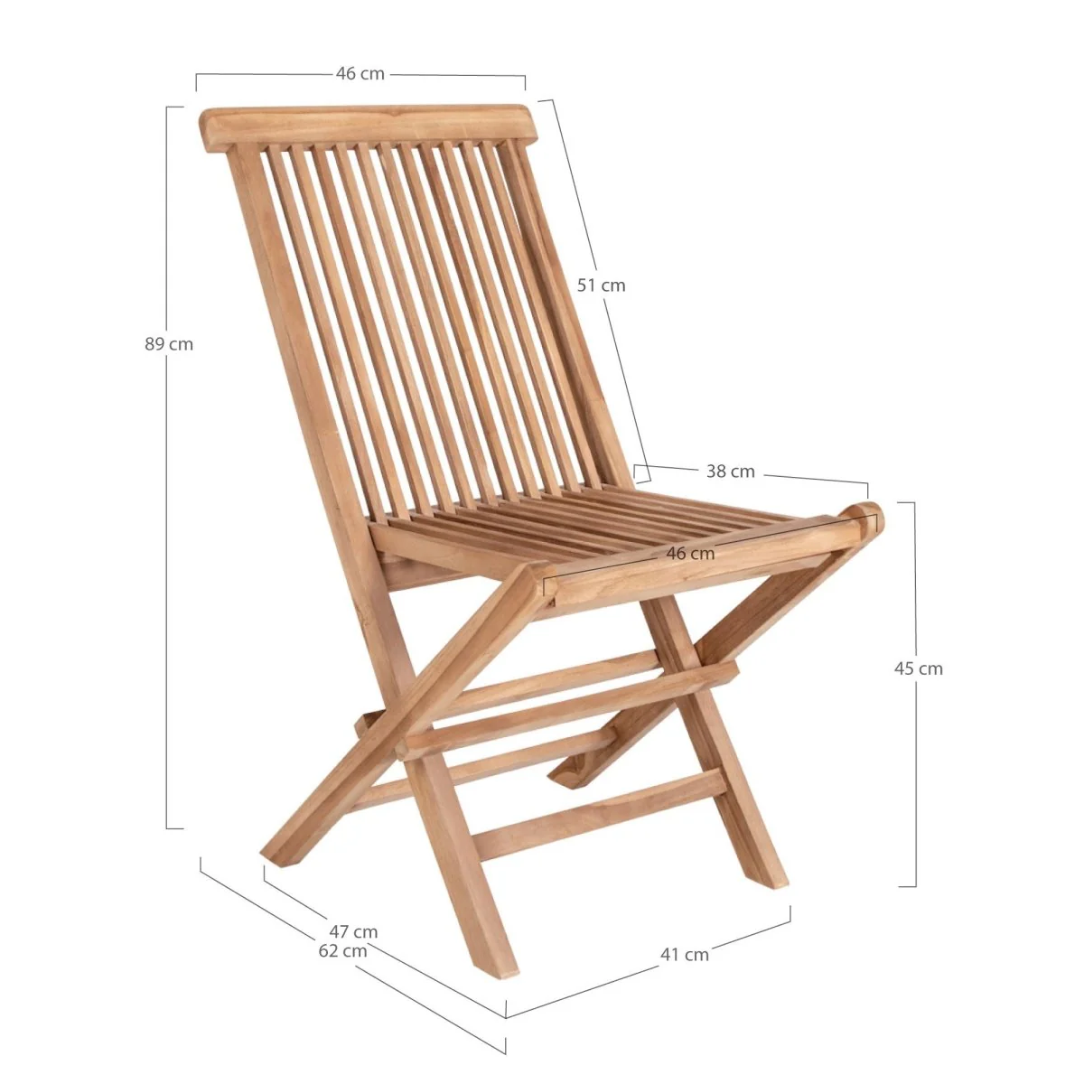 2-pk Toledo hagestol natur - Image 4