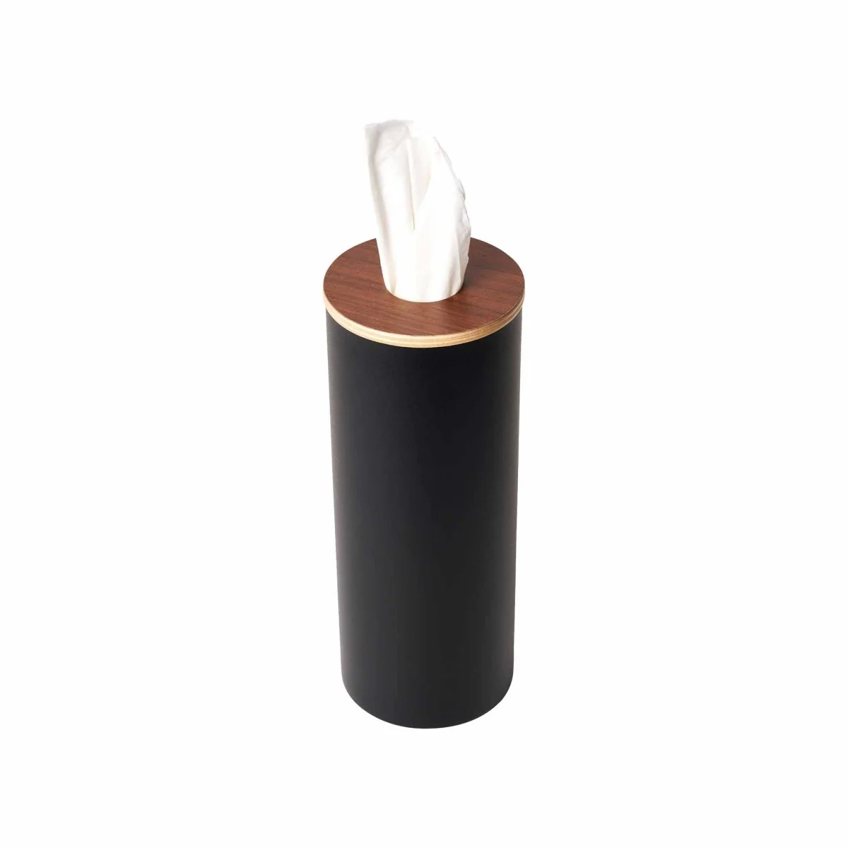 Tørkepapirboks rund sort med trelokk 9,2 x 23,8 cm - Image 8