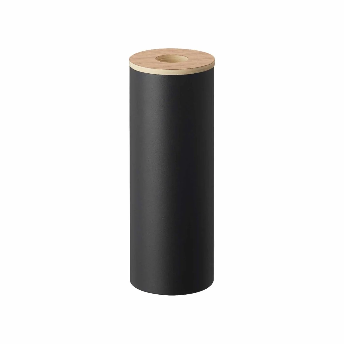 Tørkepapirboks rund sort med trelokk 9,2 x 23,8 cm - Image 9