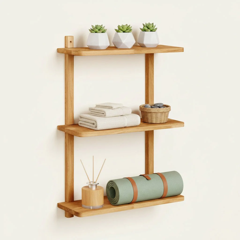 Townsville vegghylle eik 20 x 50 x 75 cm