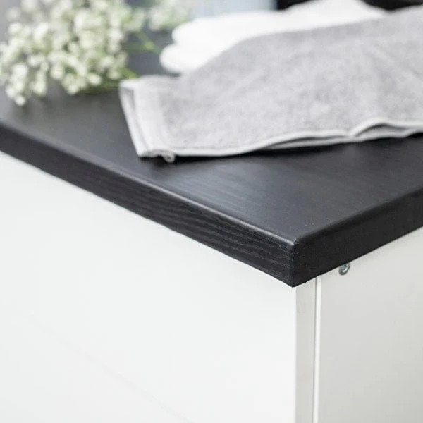 Treverk sort glatt matt kontaktplast - Image 3